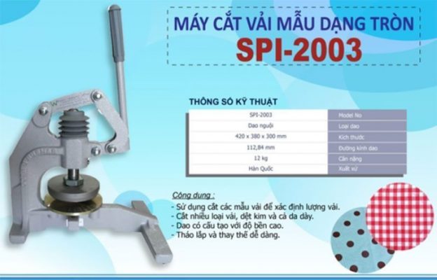 máy cắt vải mẫu tròn spi2003