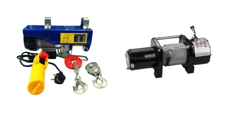 Máy tời điện 12V 100kg Máy tời điện 12V 100kg